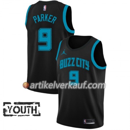 NBA Charlotte Hornets Trikot Tony Parker 9 2018-19 Jordan Brand City Edition Schwarz Swingman - Kinder